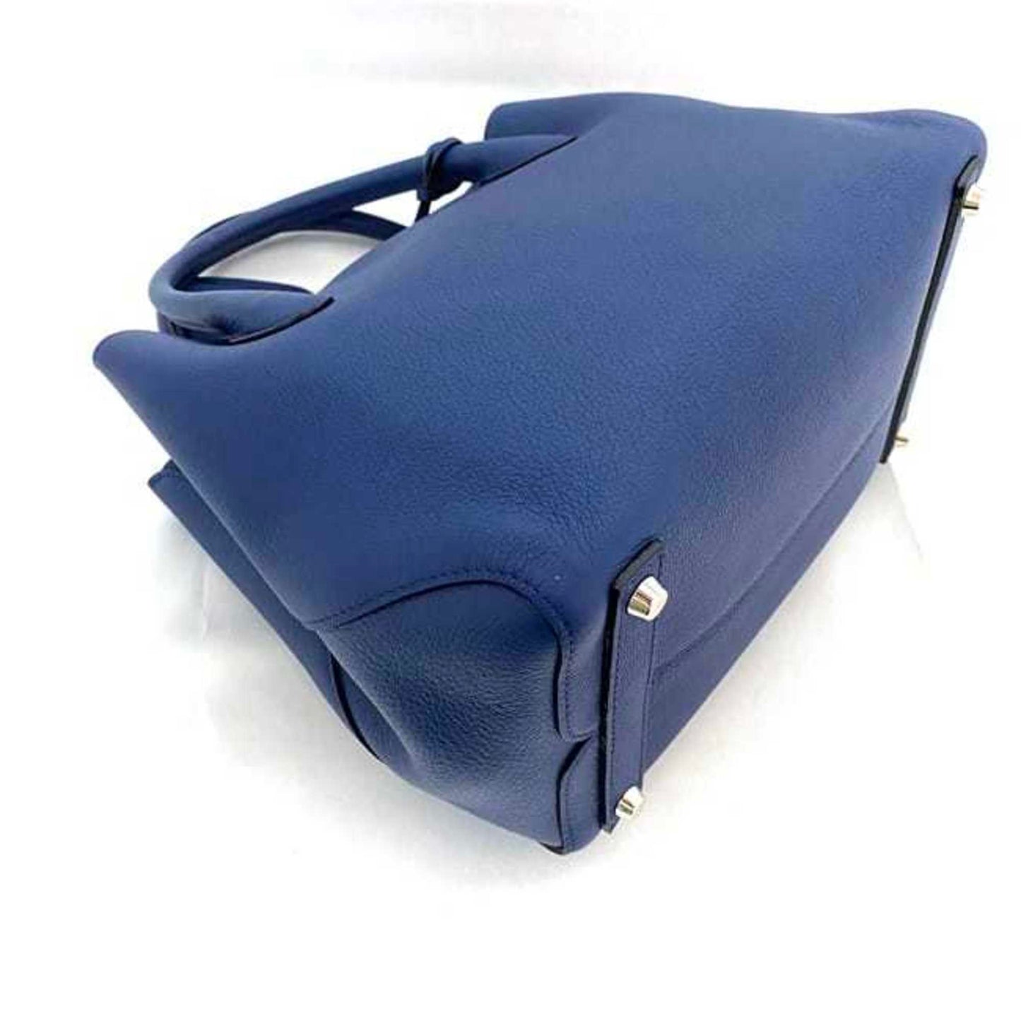 Dior Open bar, Blue, Leather, tote