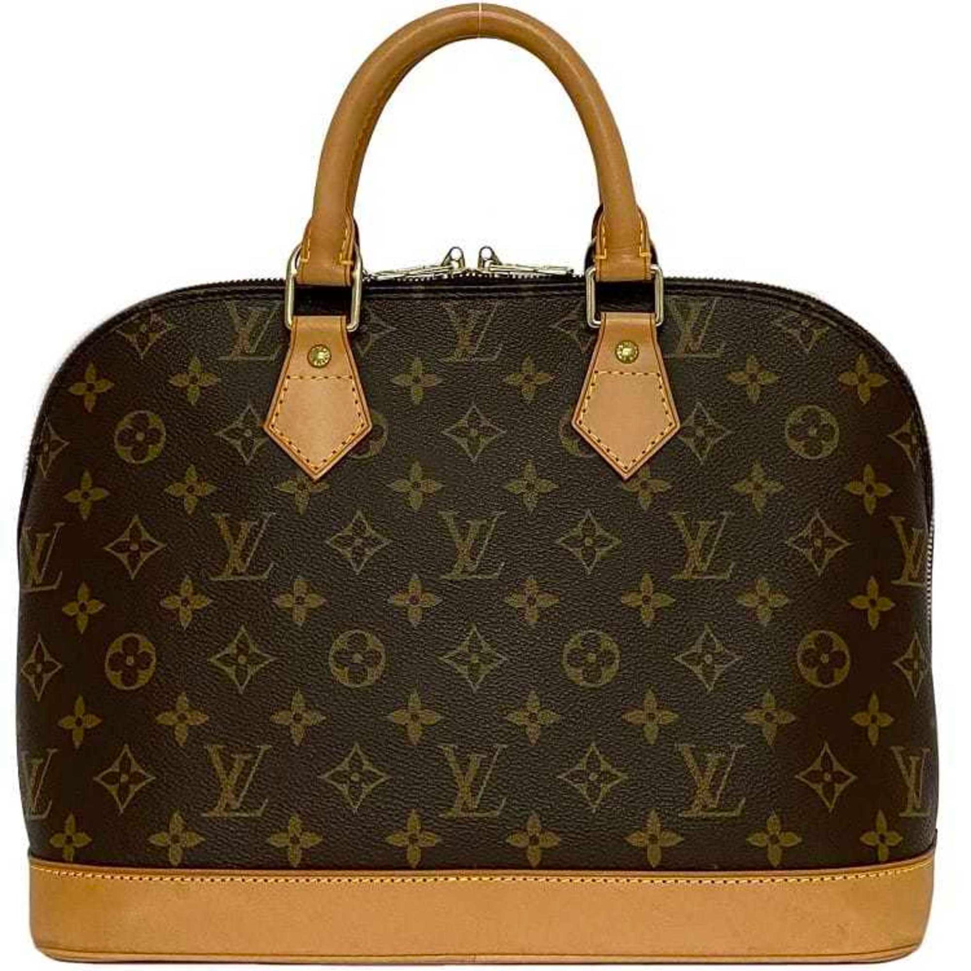 Louis Vuitton Alma, Brown, Canvas, handbag