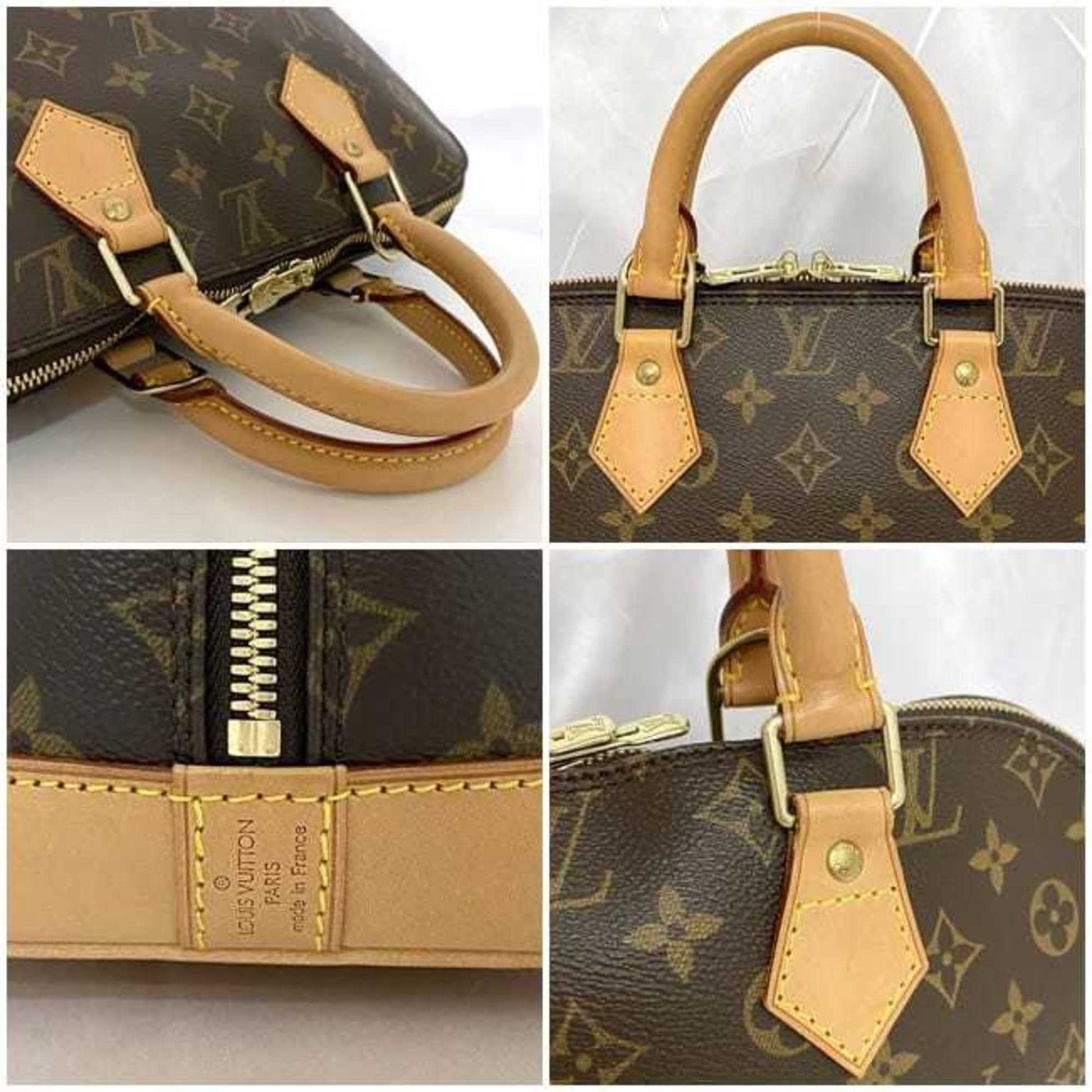 Louis Vuitton Alma, Brown, Canvas, handbag