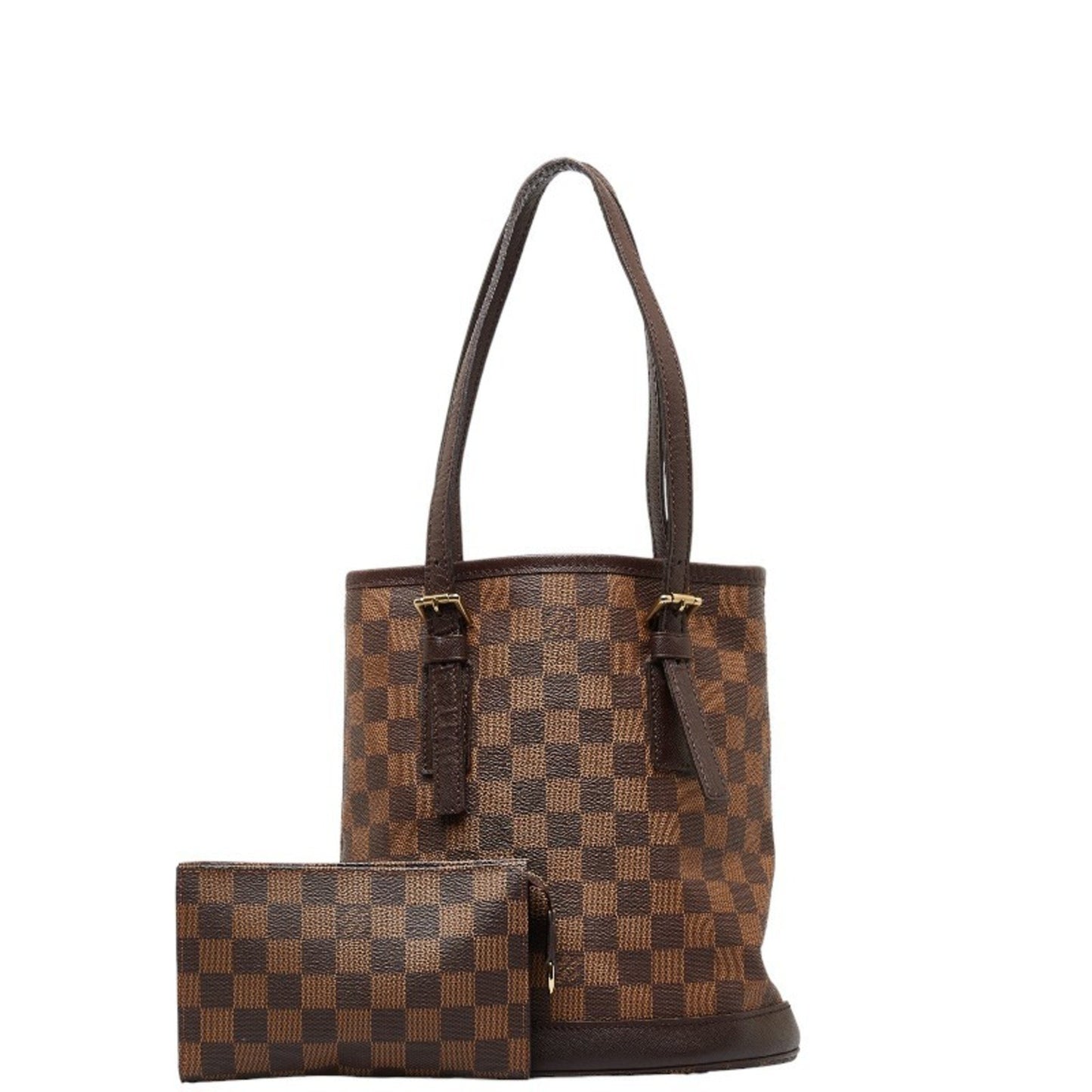 Louis Vuitton Marais, Brown, Canvas, shoulder