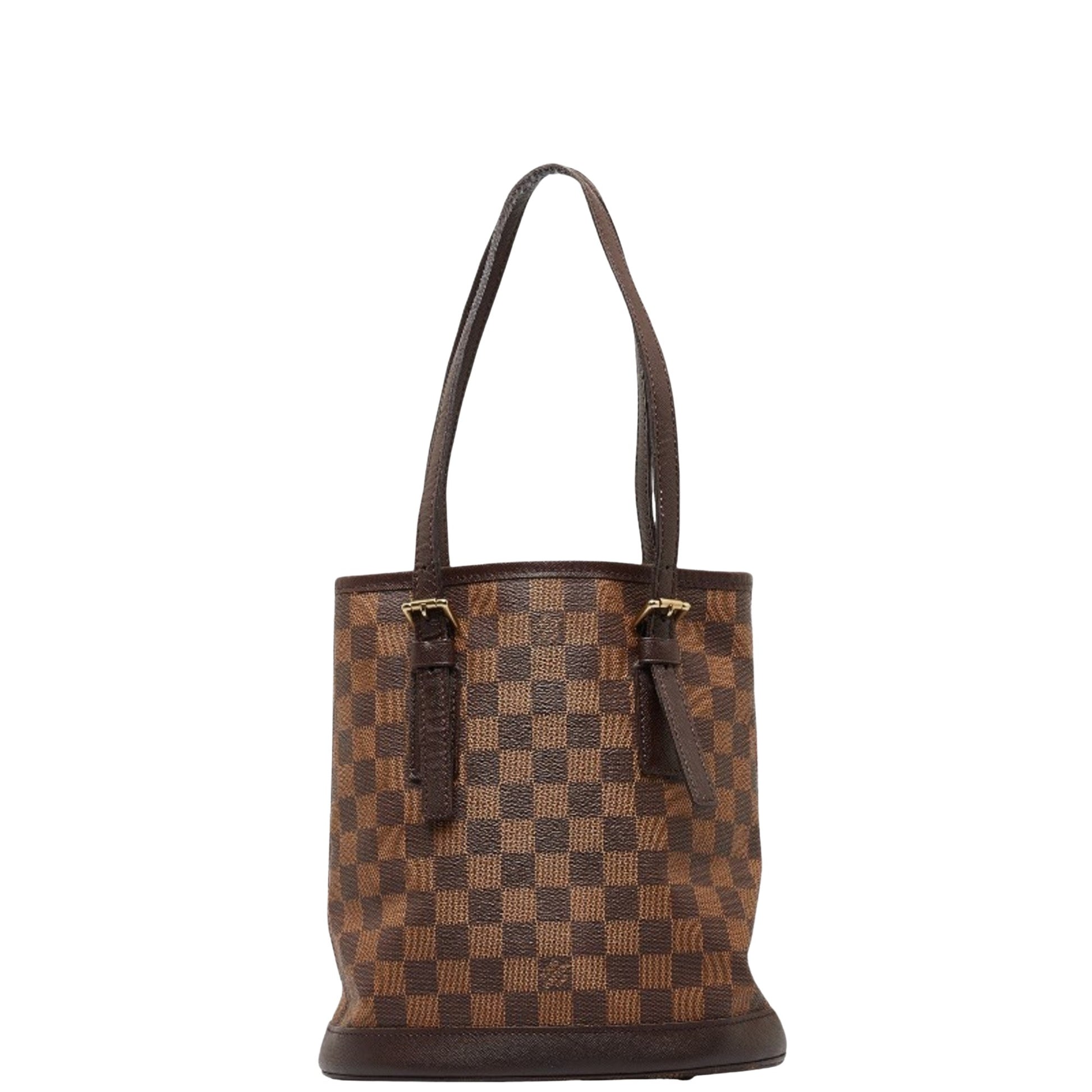 Louis Vuitton Marais, Brown, Canvas, shoulder