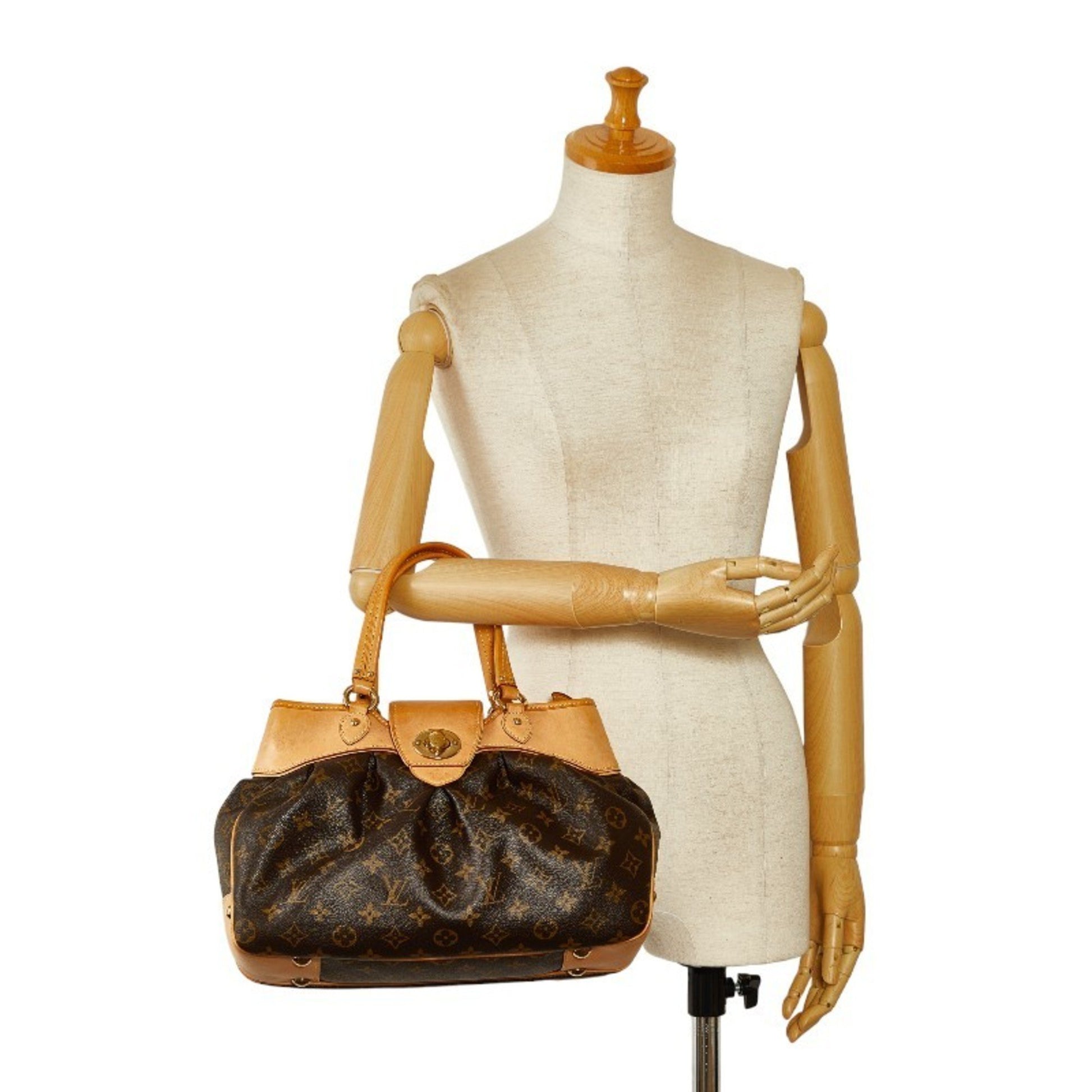 Louis Vuitton Boétie, Brown, Canvas, handbag