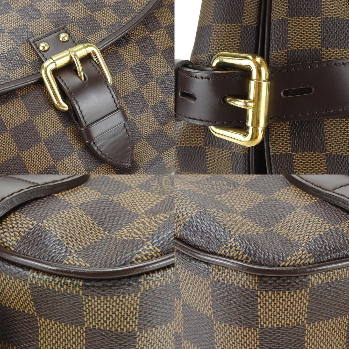 Louis Vuitton Highbury, Brown, Canvas, shoulder