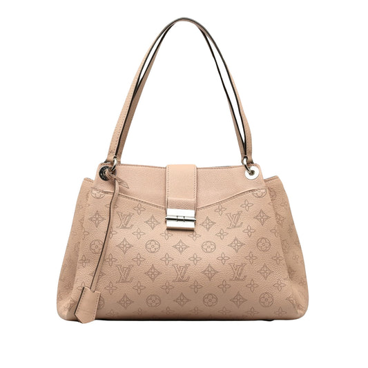 Louis Vuitton Mahina sèvre, Pink, Leather, tote