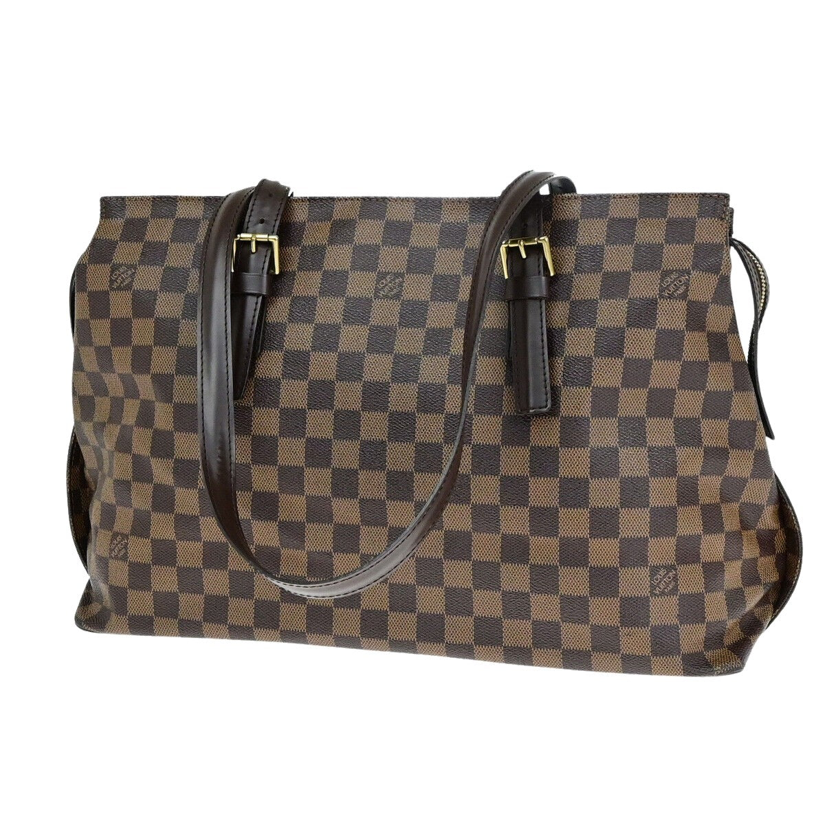 Louis Vuitton Chelsea, Brown, Canvas, handbag