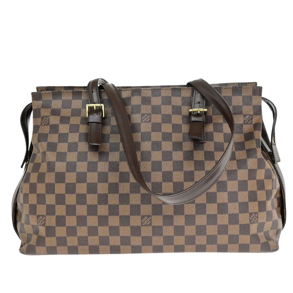 Louis Vuitton Chelsea, Brown, Canvas, handbag