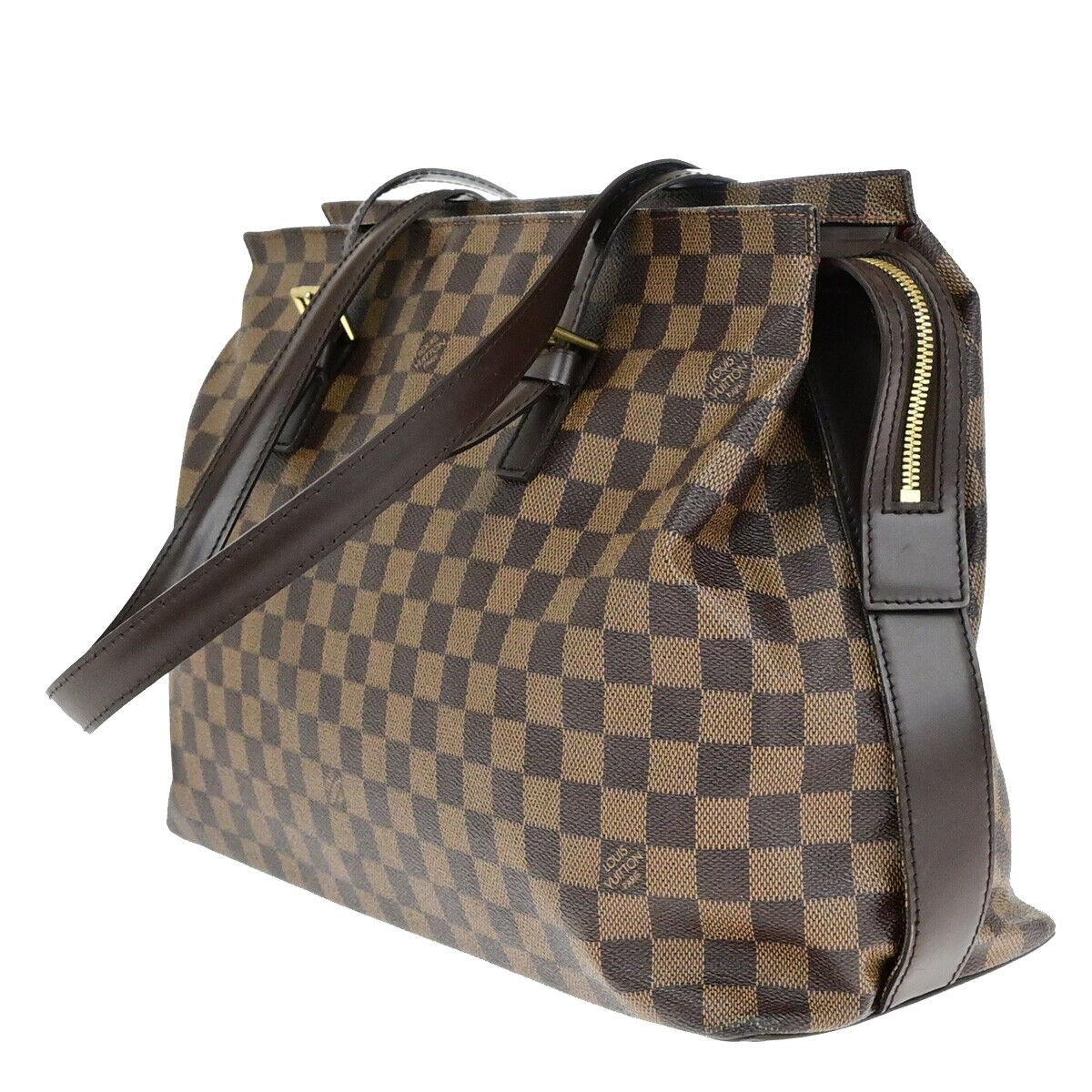 Louis Vuitton Chelsea, Brown, Canvas, handbag