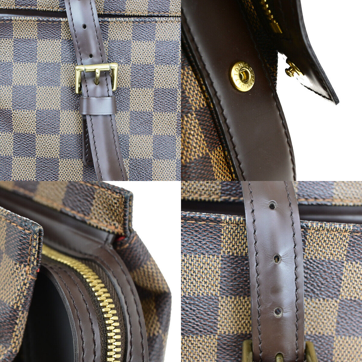 Louis Vuitton Chelsea, Brown, Canvas, handbag