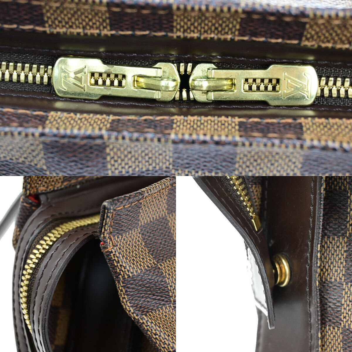 Louis Vuitton Chelsea, Brown, Canvas, handbag