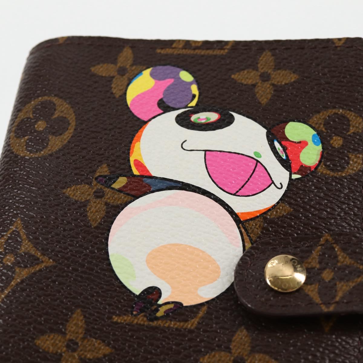 Louis Vuitton Agenda PM, Brown, Canvas, wallet