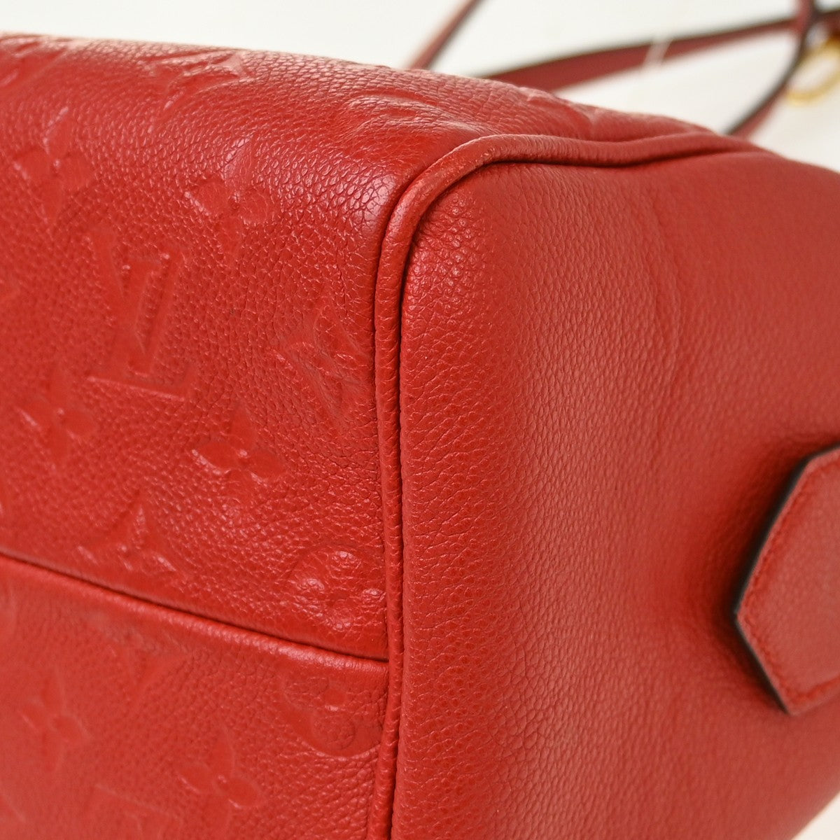 Louis Vuitton Speedy Bandouliere NM Monogram Empreinte Leather, Red, Leather, Handbag