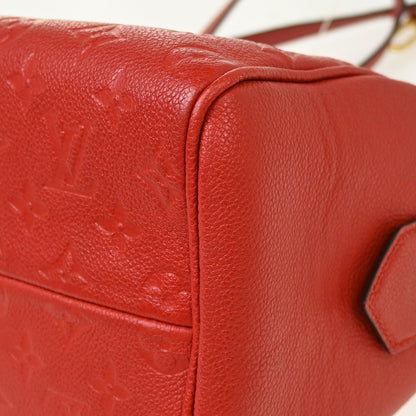 Louis Vuitton Speedy Bandouliere NM Monogram Empreinte Leather, Red, Leather, Handbag