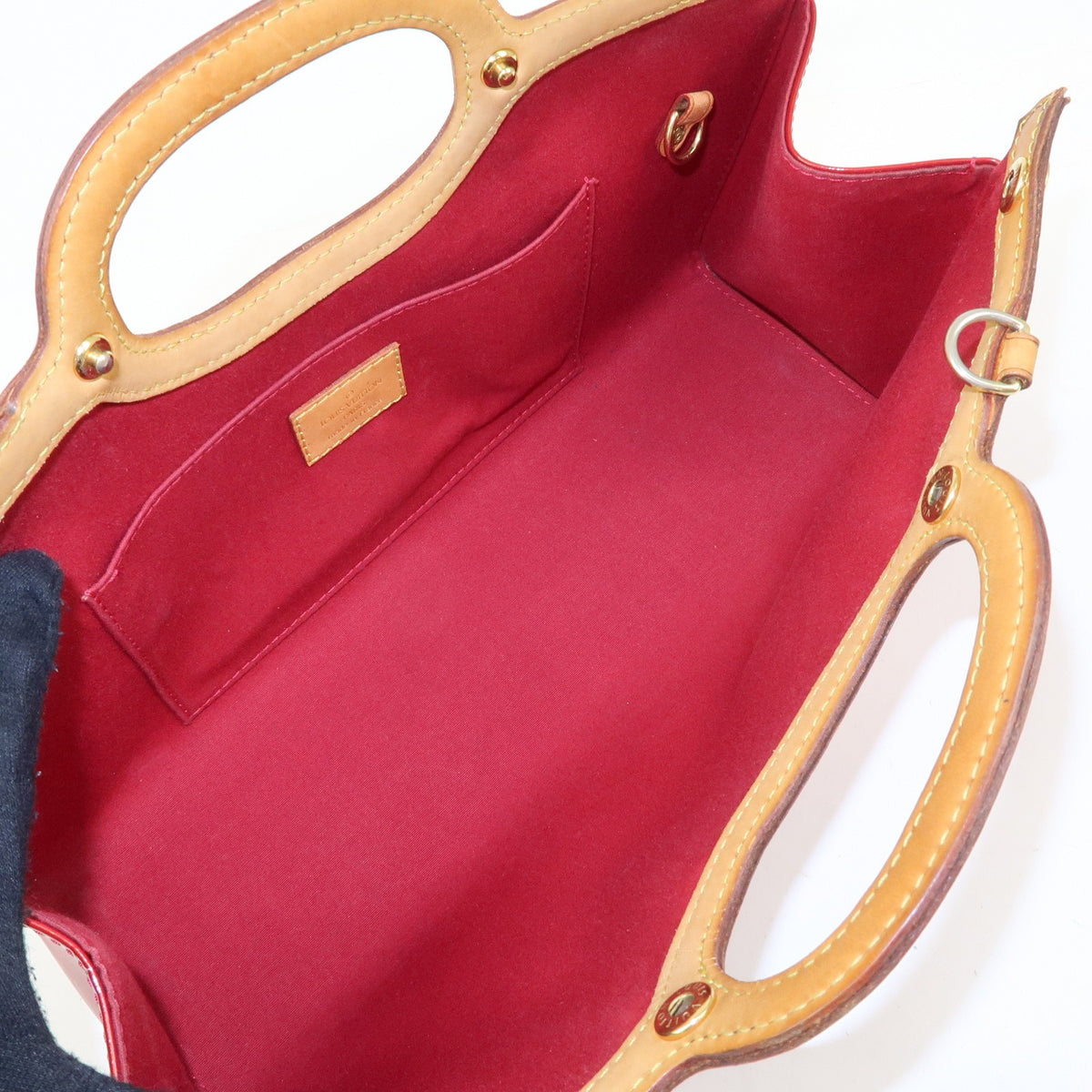 Louis Vuitton Roxbury Drive Monogram Vernis, Red, Patent Leather, Handbag