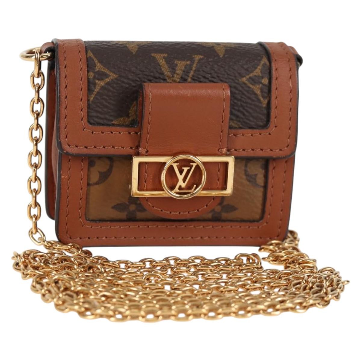 Louis Vuitton Dauphine Reverse Monogram Canvas, Brown, Canvas, Clutch