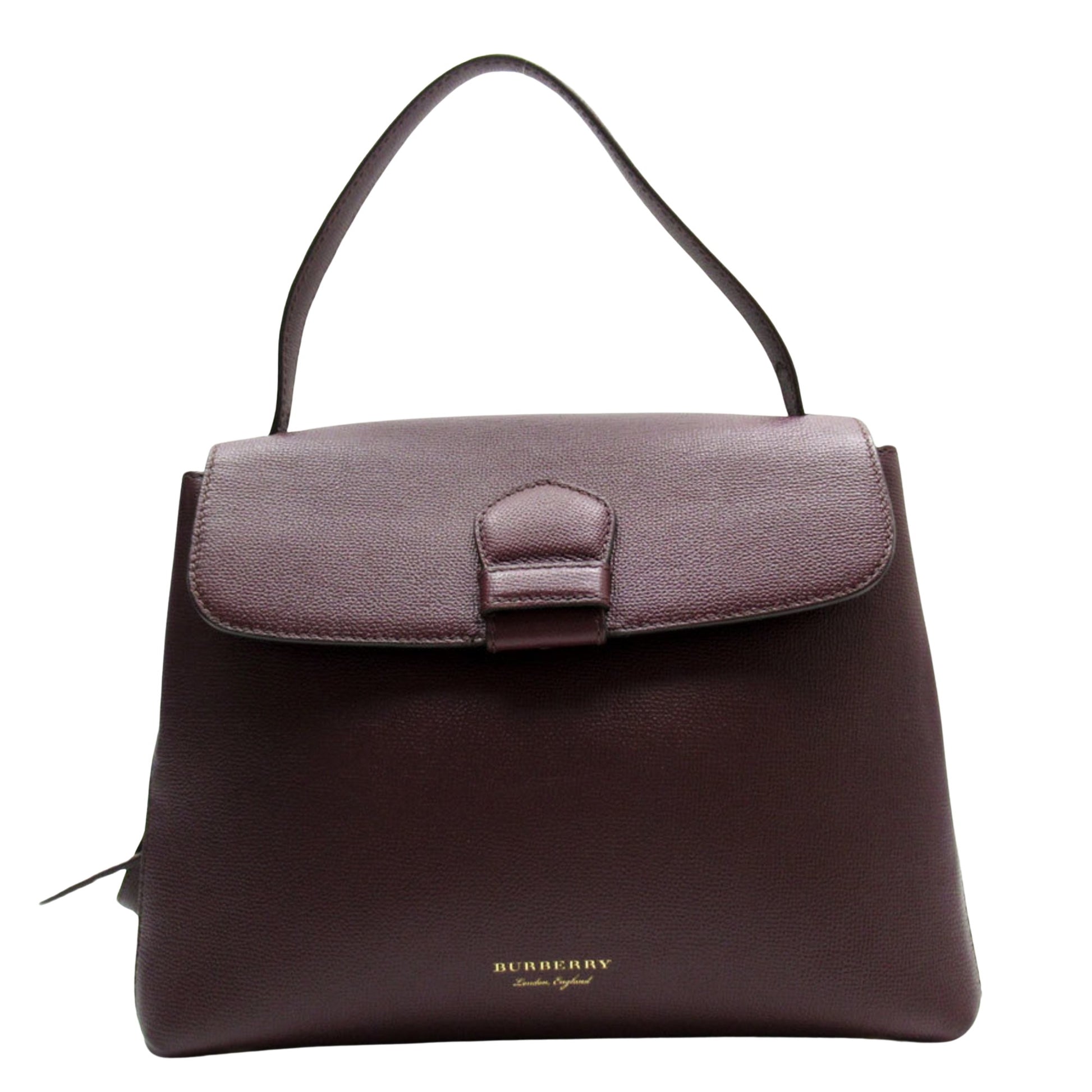 Burberry, Burgundy, Leather, handbag