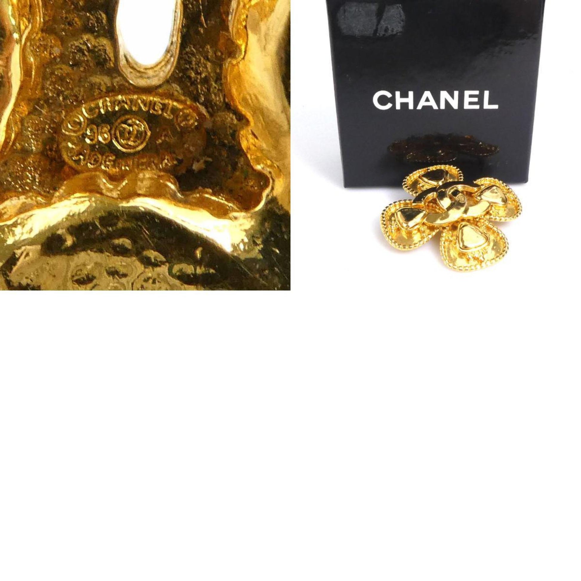 Chanel Coco Mark, Gold, Metal, brooch