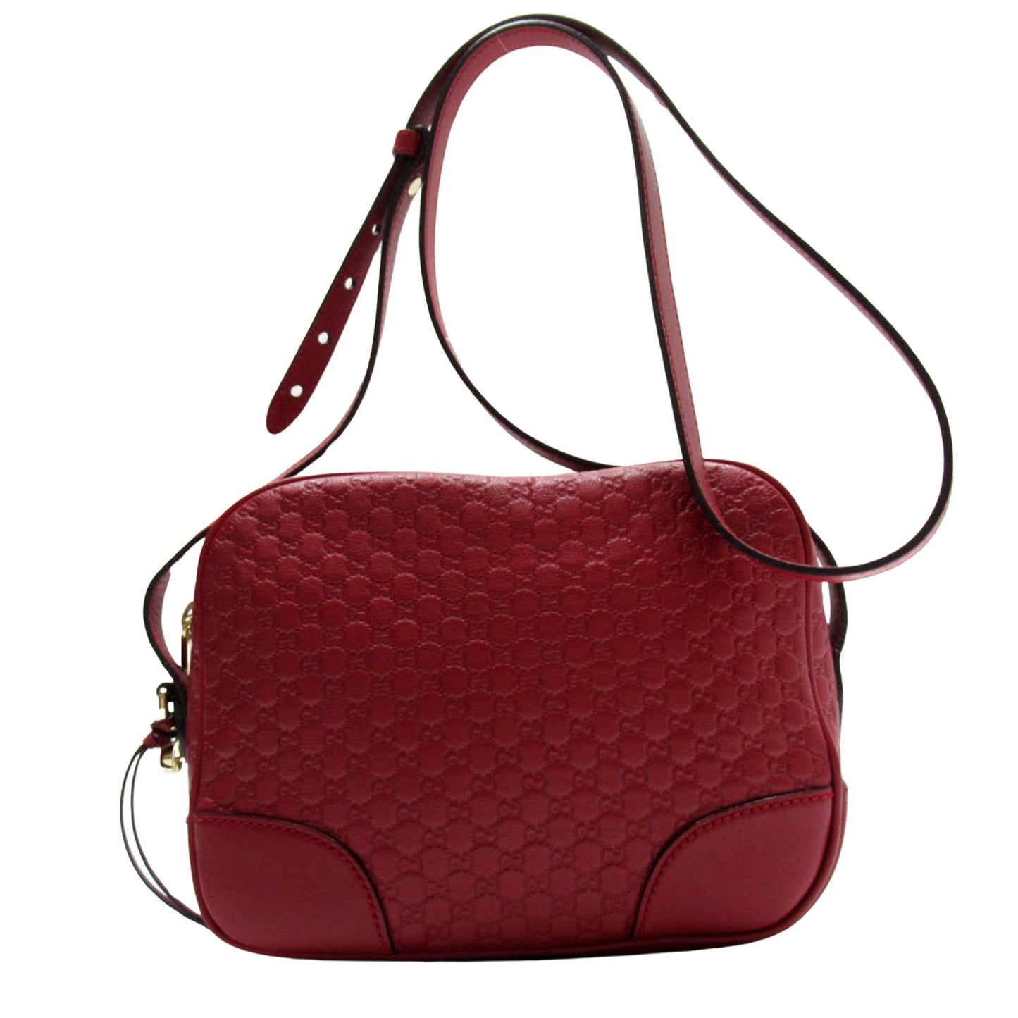 Gucci Micro guccissima, Red, Leather, shoulder