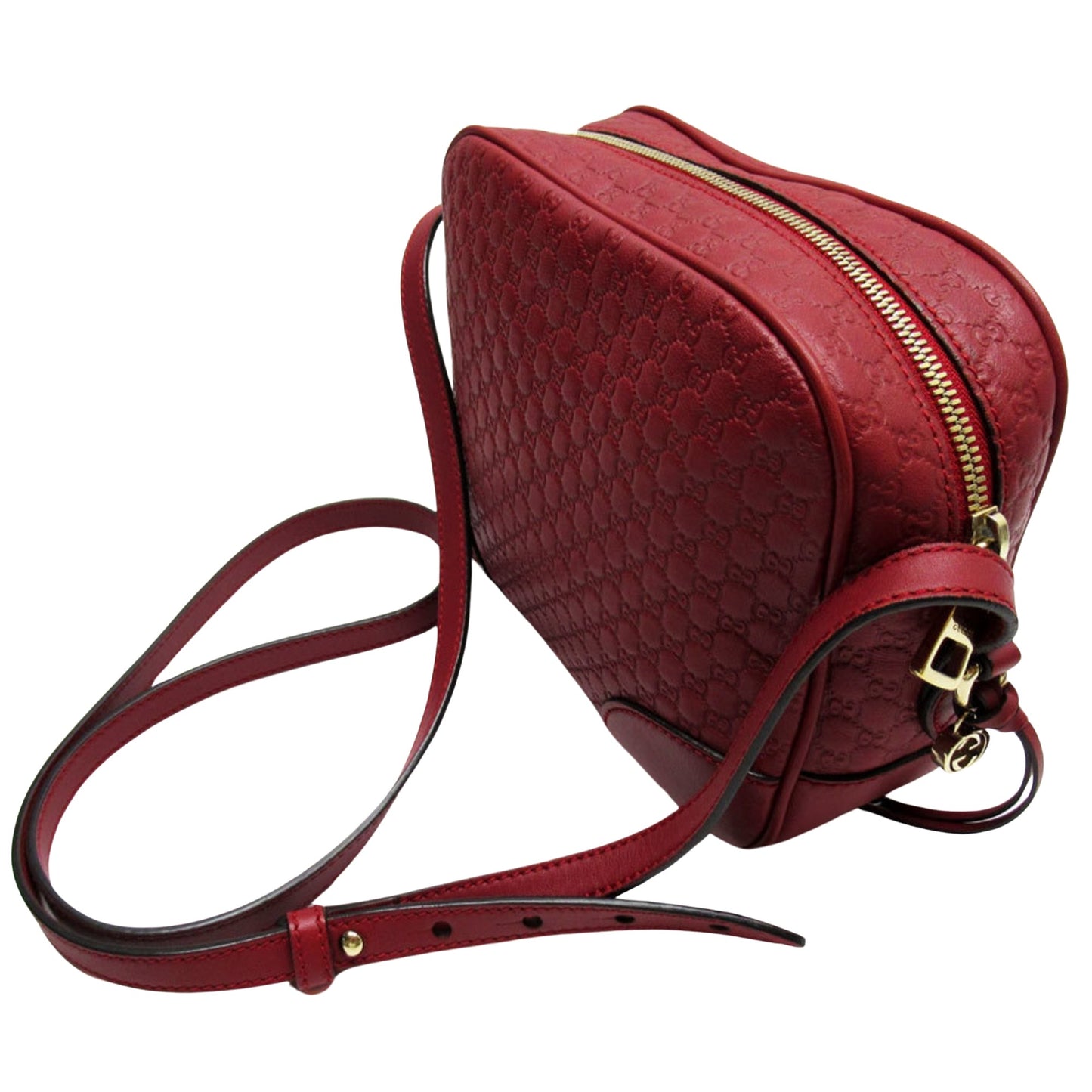 Gucci Micro guccissima, Red, Leather, shoulder