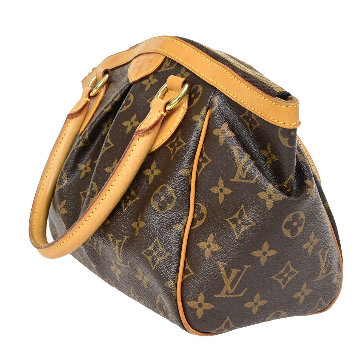 Louis Vuitton Tivoli, Brown, Canvas, handbag