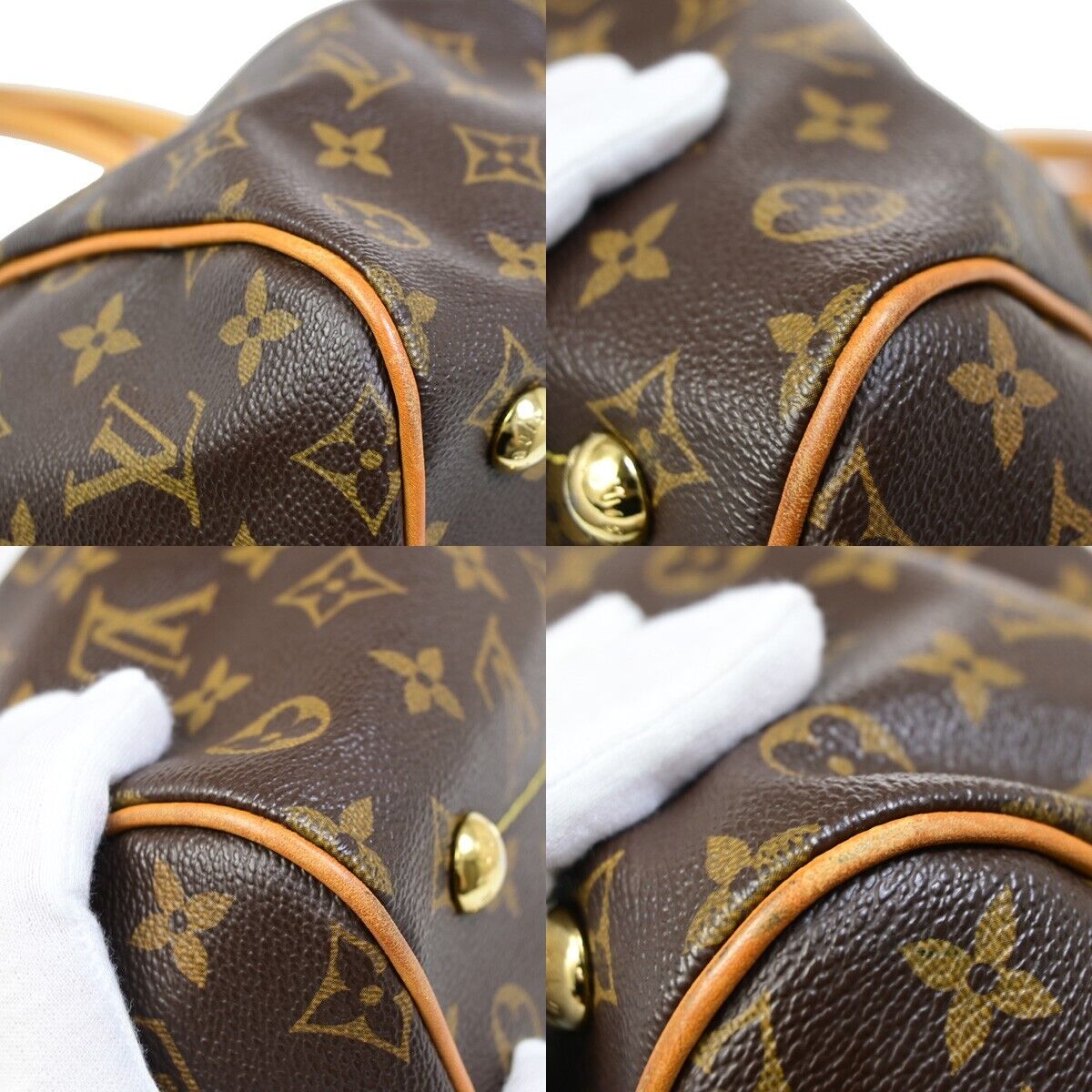 Louis Vuitton Tivoli, Brown, Canvas, handbag