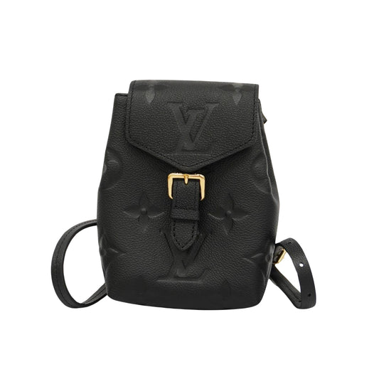 Louis Vuitton Tiny Backpack Monogram Empreinte Giant, BLACK, LEATHER, Backpack
