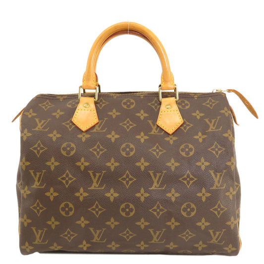 Louis Vuitton Speedy 30, Brown, Canvas, travel