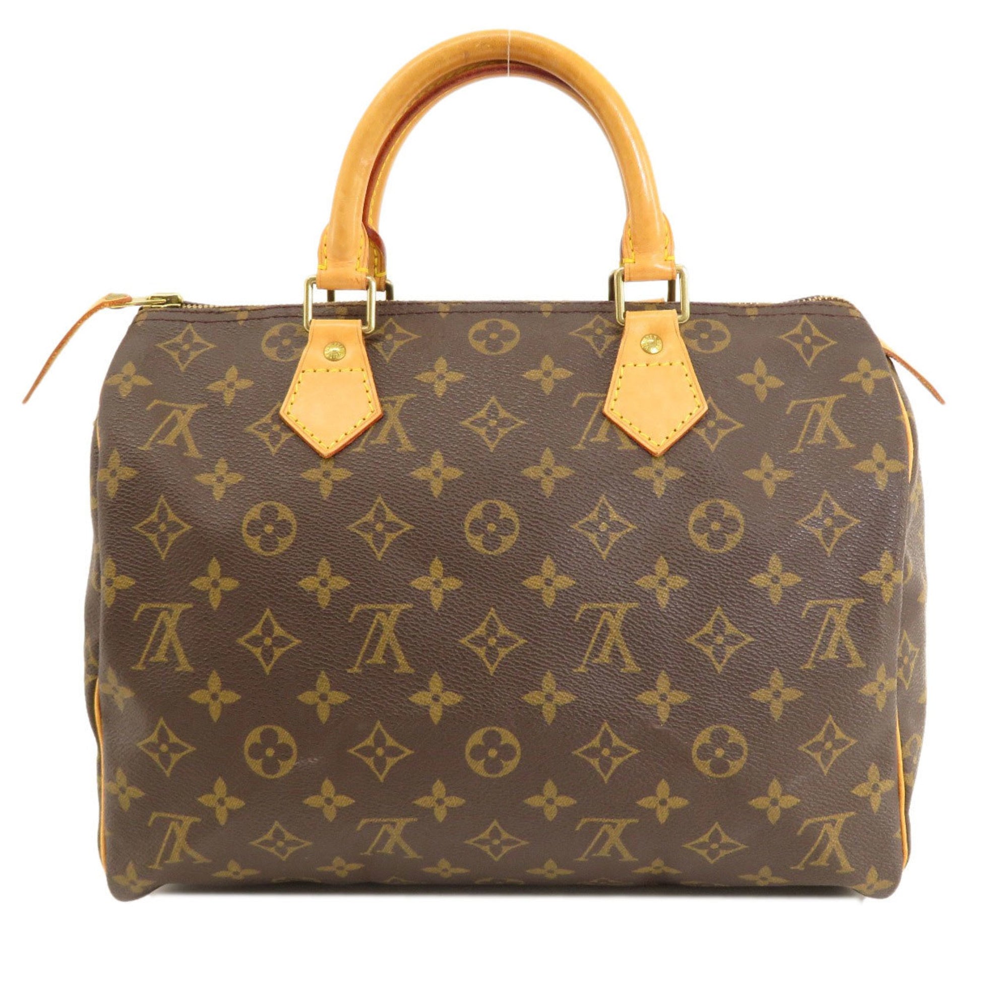 Louis Vuitton Speedy 30, Brown, Canvas, travel