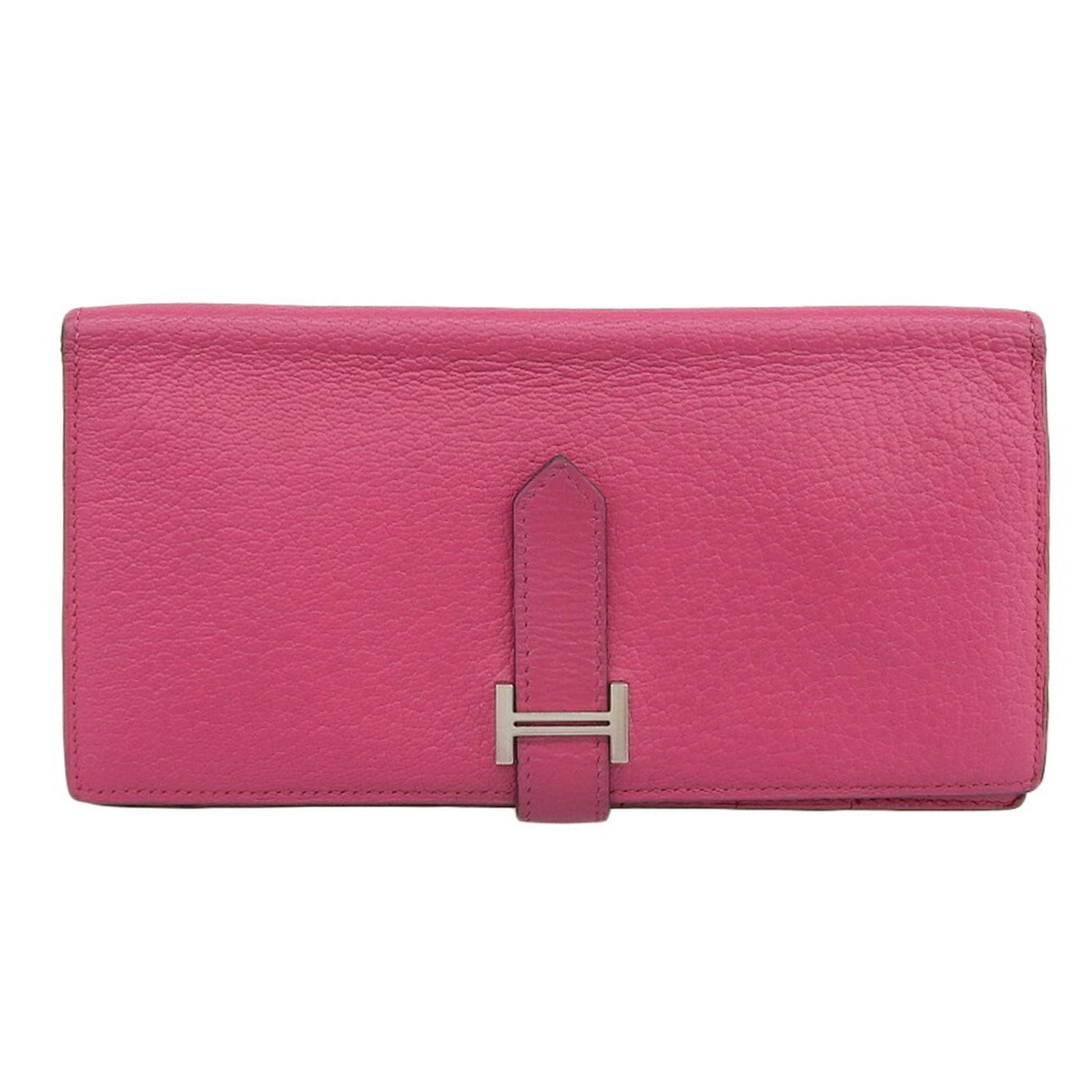 Hermès Béarn, Pink, Leather, wallet