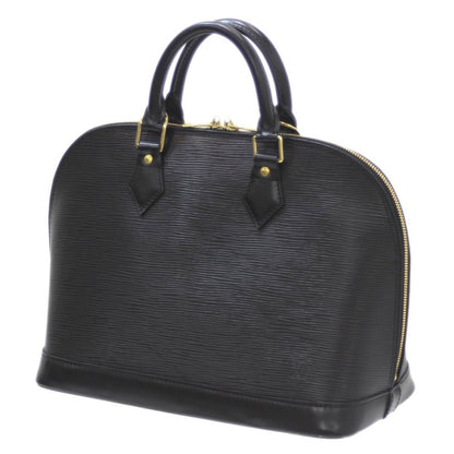 Louis Vuitton Alma, Black, Leather, handbag