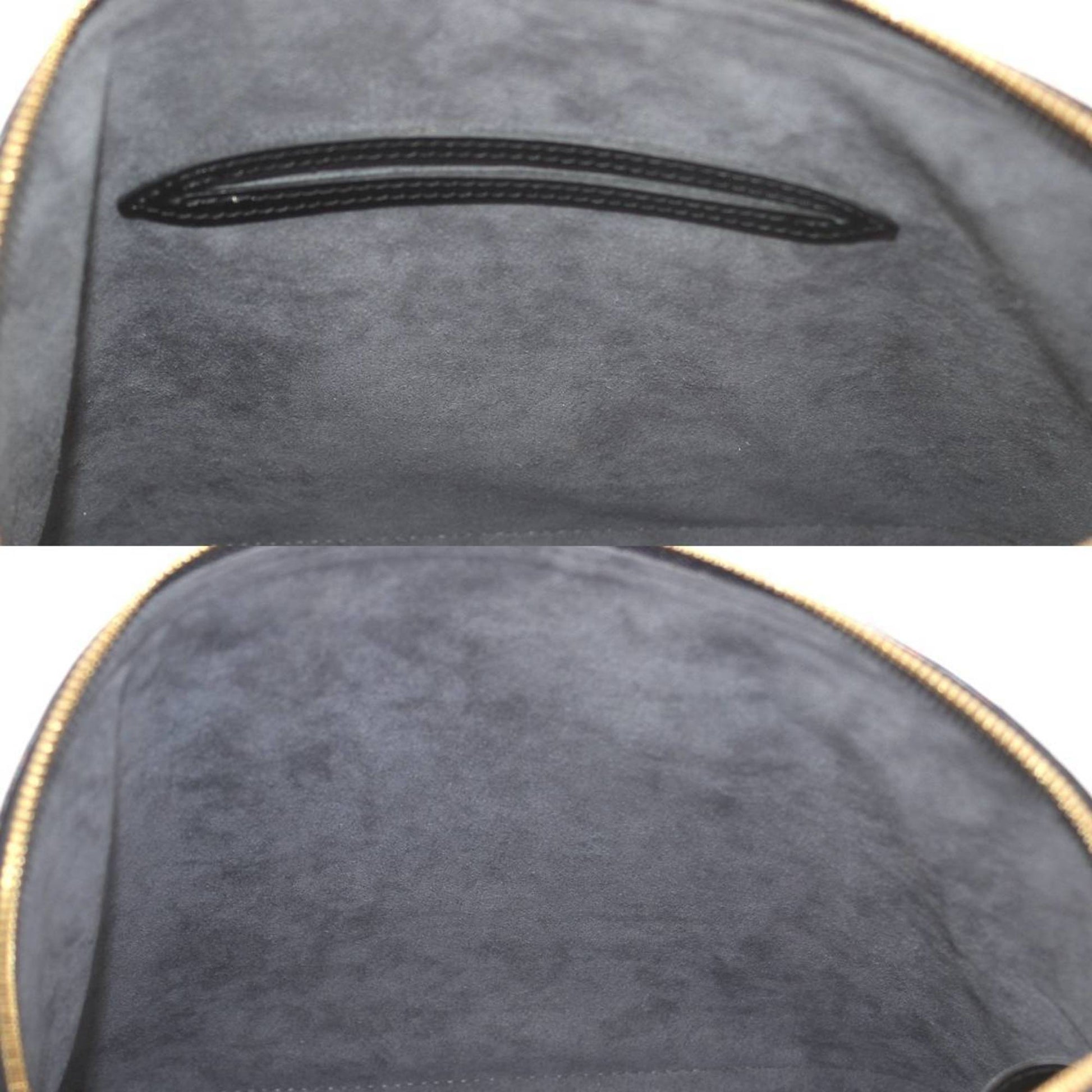 Louis Vuitton Alma, Black, Leather, handbag