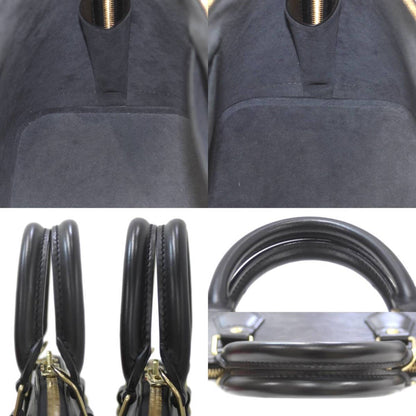 Louis Vuitton Alma, Black, Leather, handbag