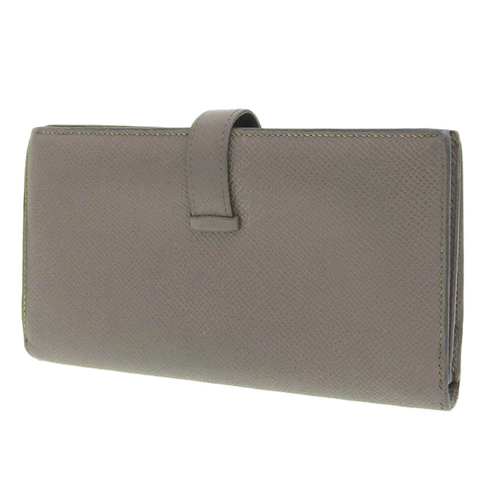 Hermès Béarn, Grey, Leather, wallet