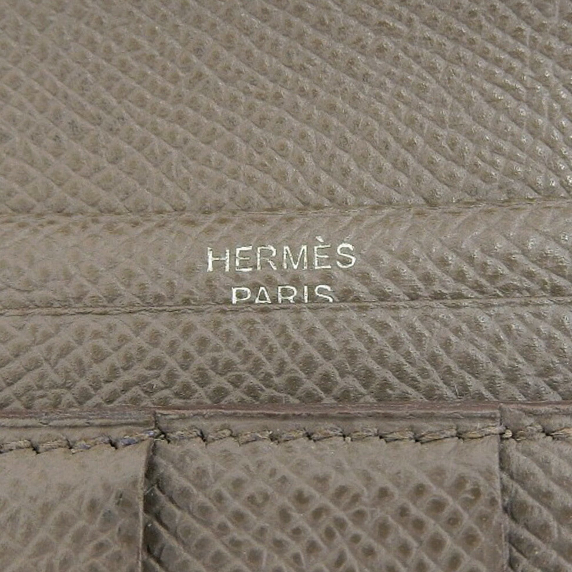 Hermès Béarn, Grey, Leather, wallet