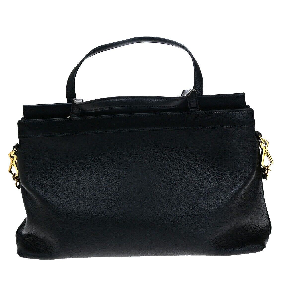 Gucci Interlocking G, Black, Leather, handbag