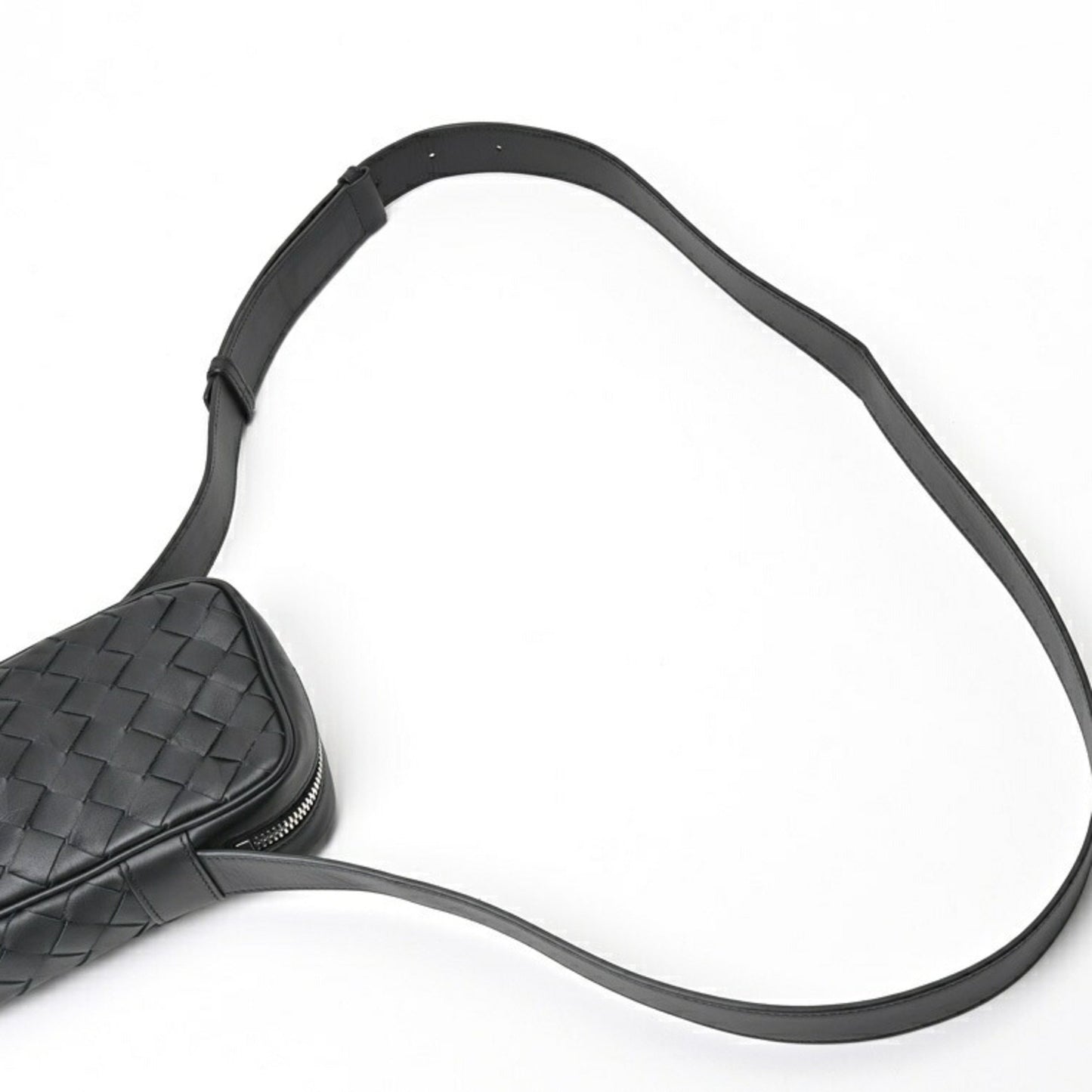 Bottega Veneta Intrecciato, Black, Leather, clutch