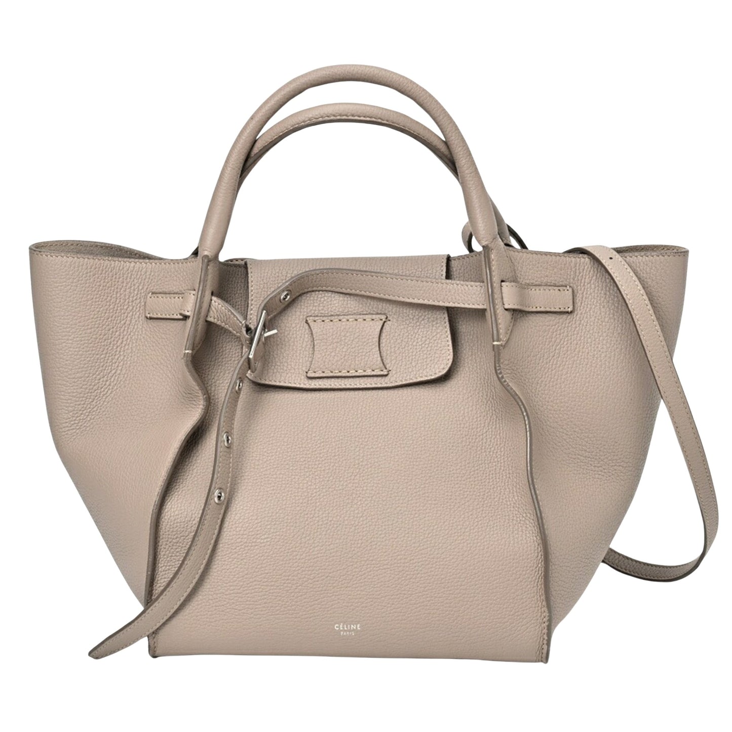 Céline Big bag, Grey, Leather, tote