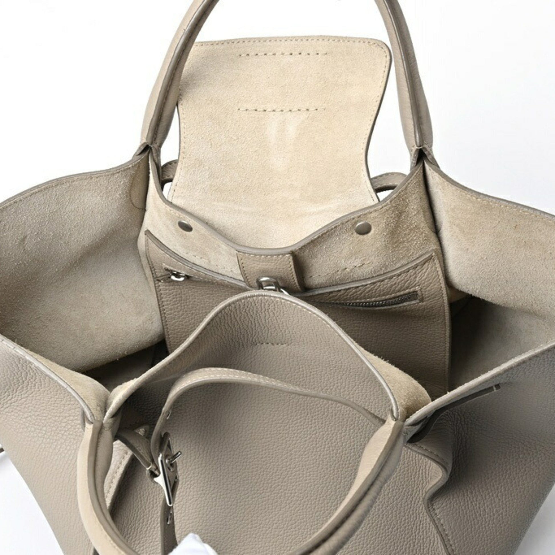 Céline Big bag, Grey, Leather, tote