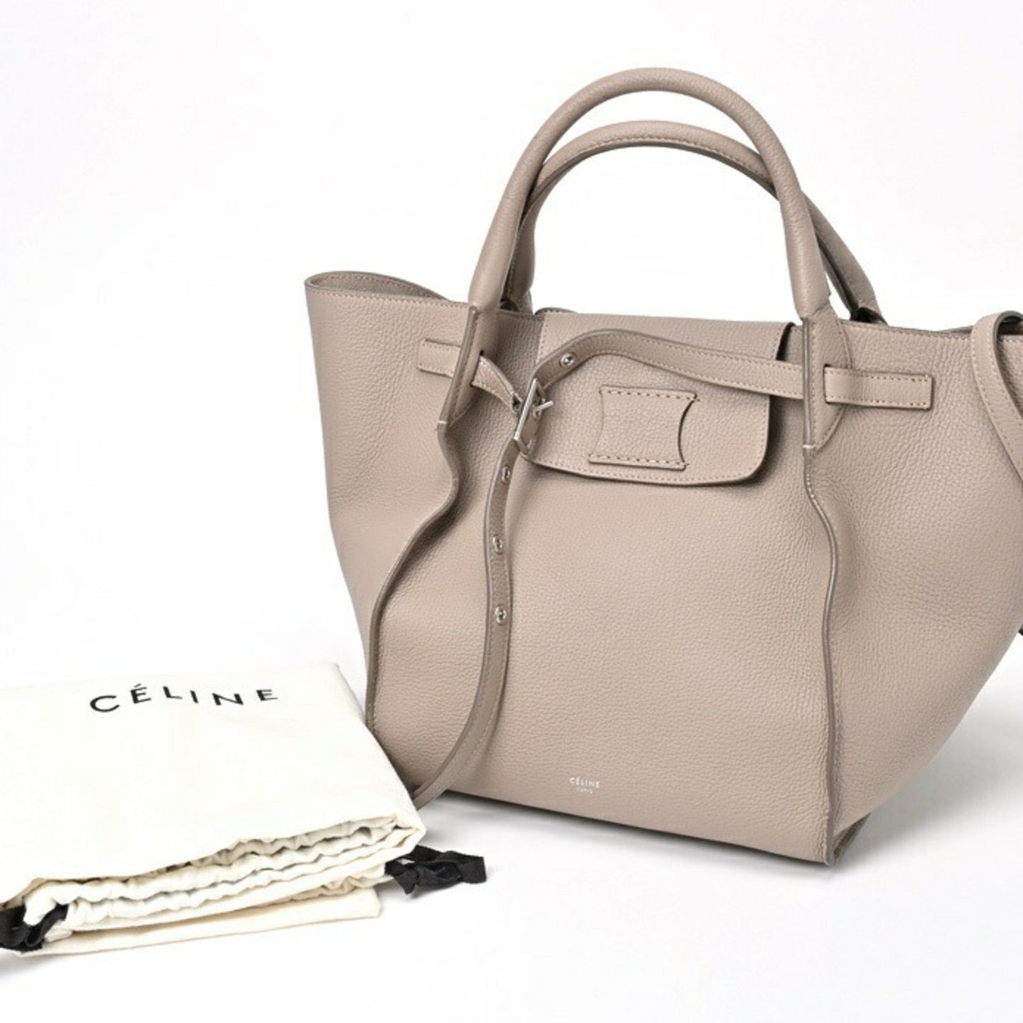 Céline Big bag, Grey, Leather, tote