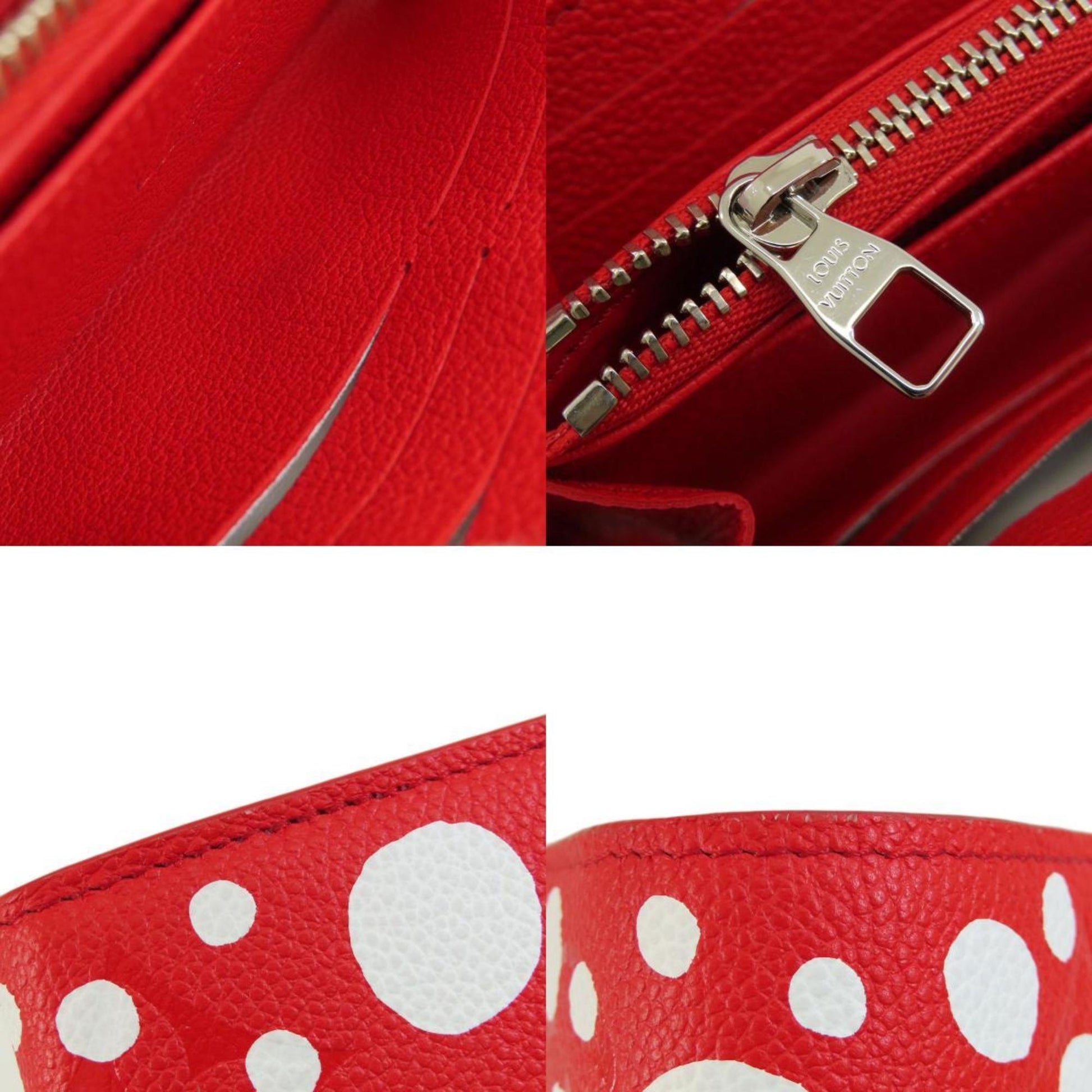 Louis Vuitton Portefeuille Sarah, Red, Leather, wallet