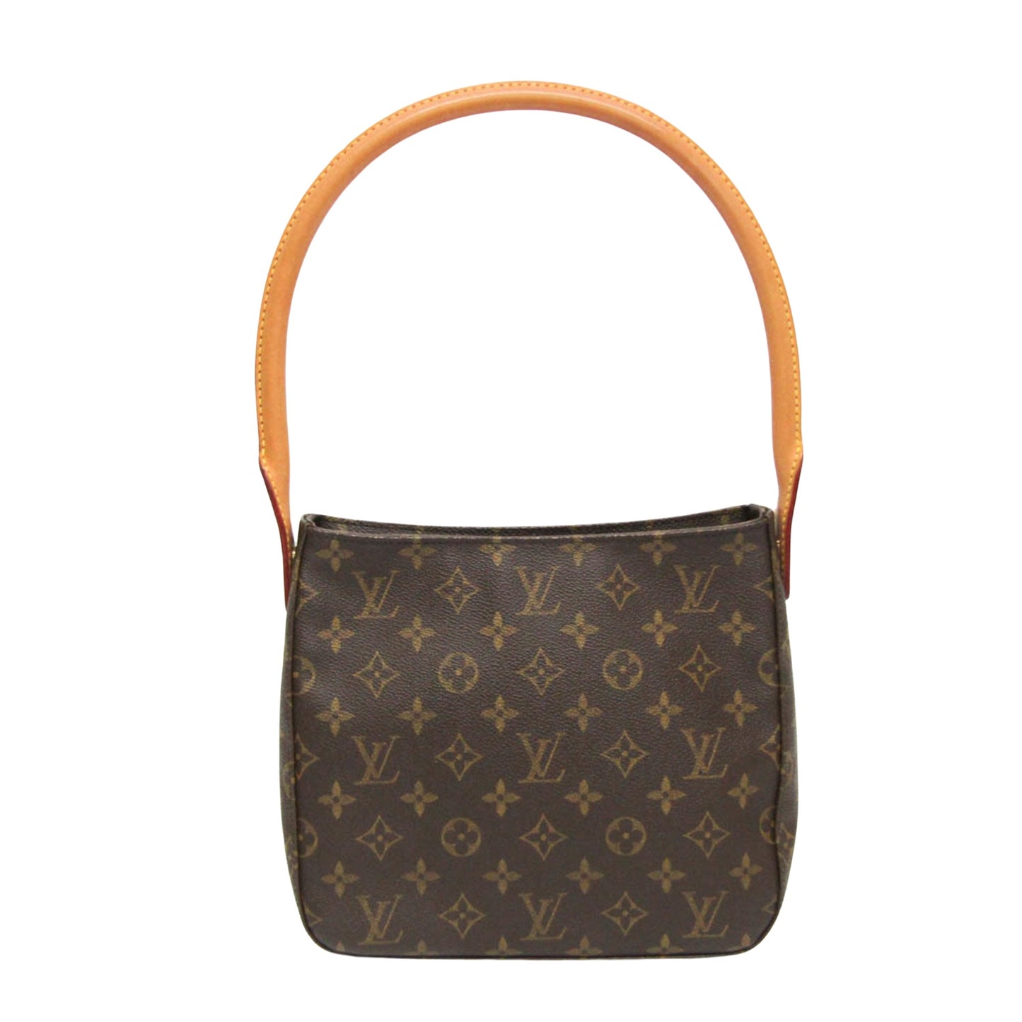 Louis Vuitton Looping MM, Brown, Canvas, shoulder