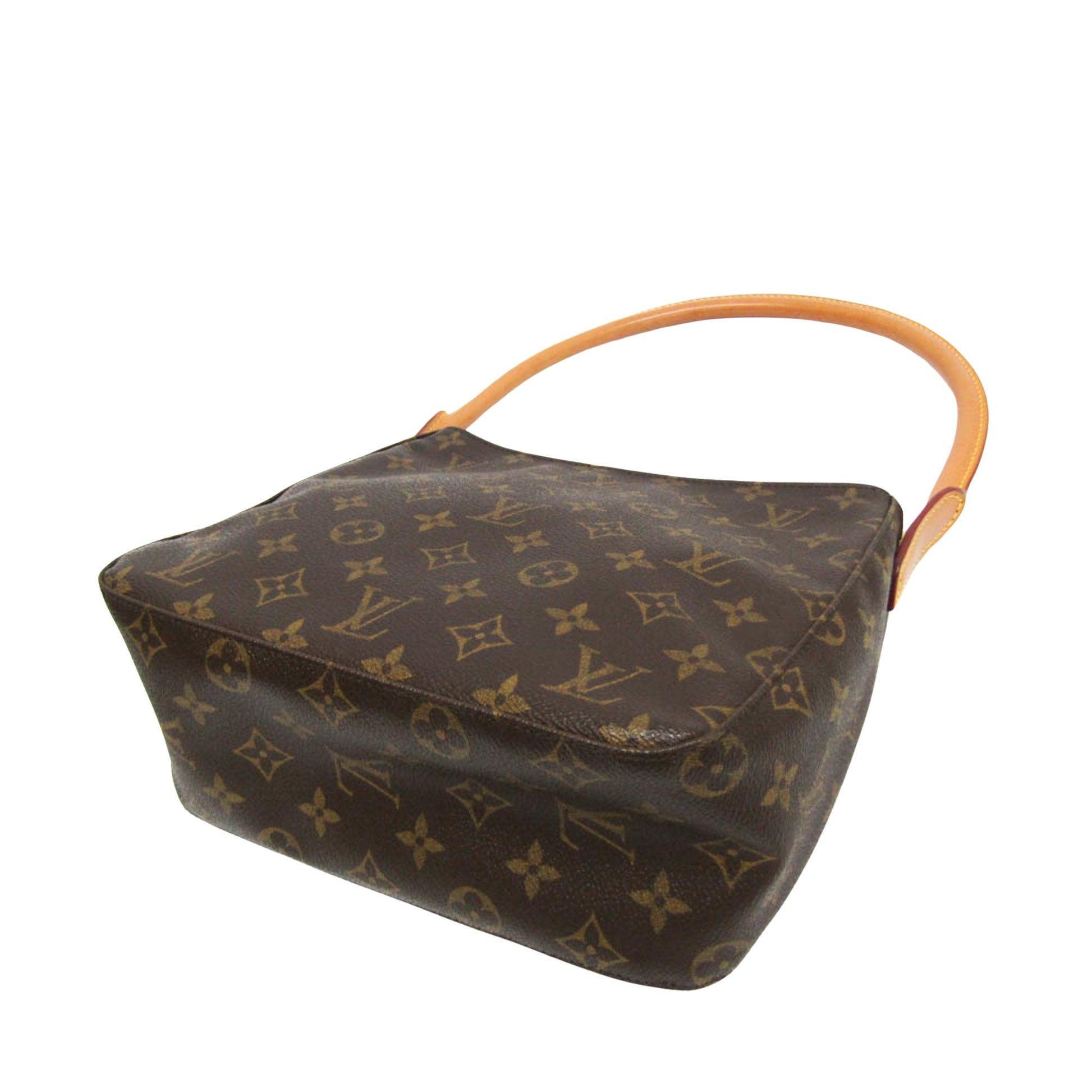 Louis Vuitton Looping MM, Brown, Canvas, shoulder