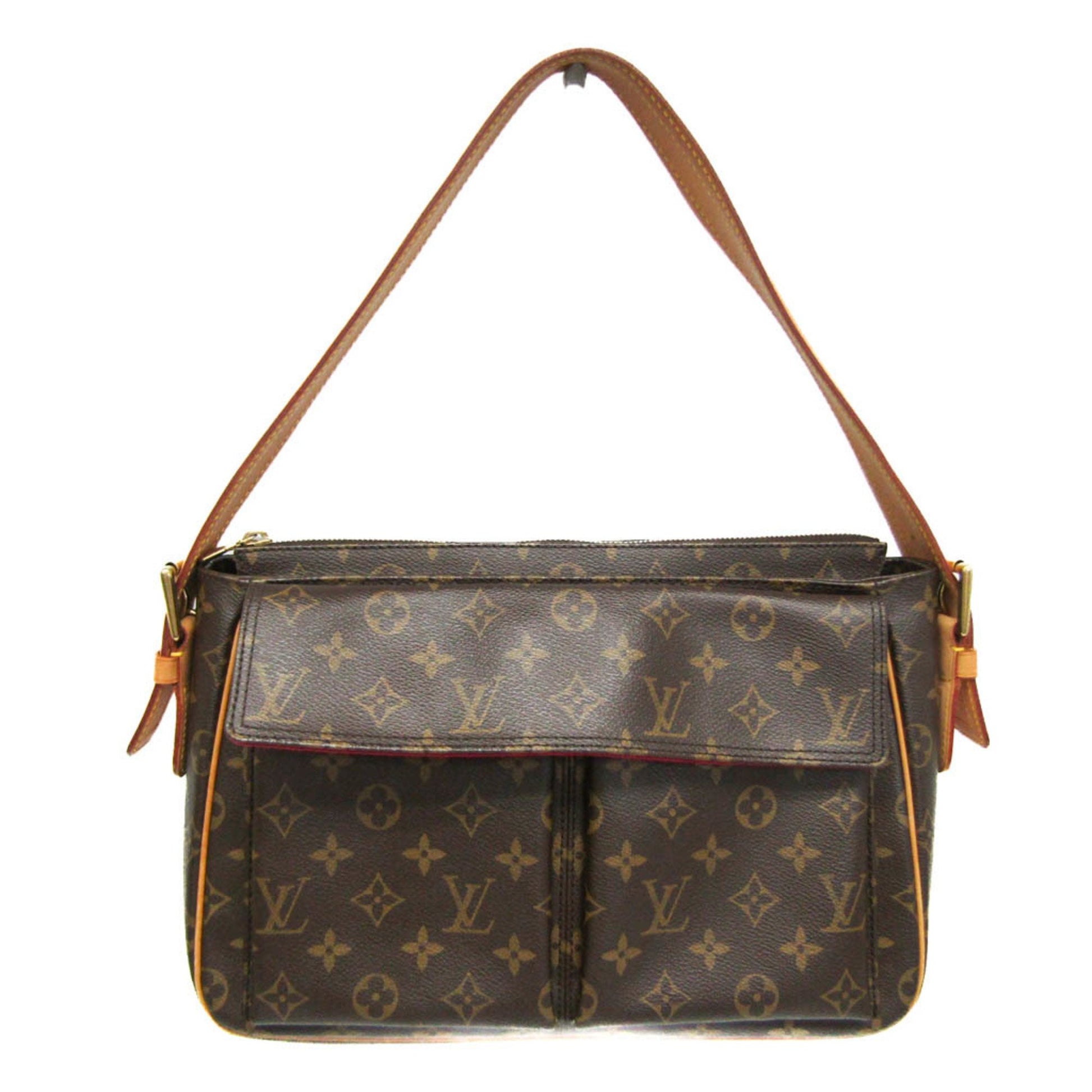 Louis Vuitton Viva Cité, Brown, Canvas, shoulder