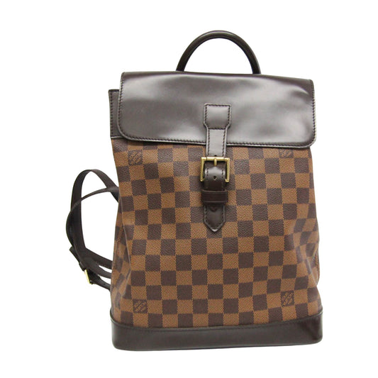 Louis Vuitton Soho, Brown, Canvas, backpack