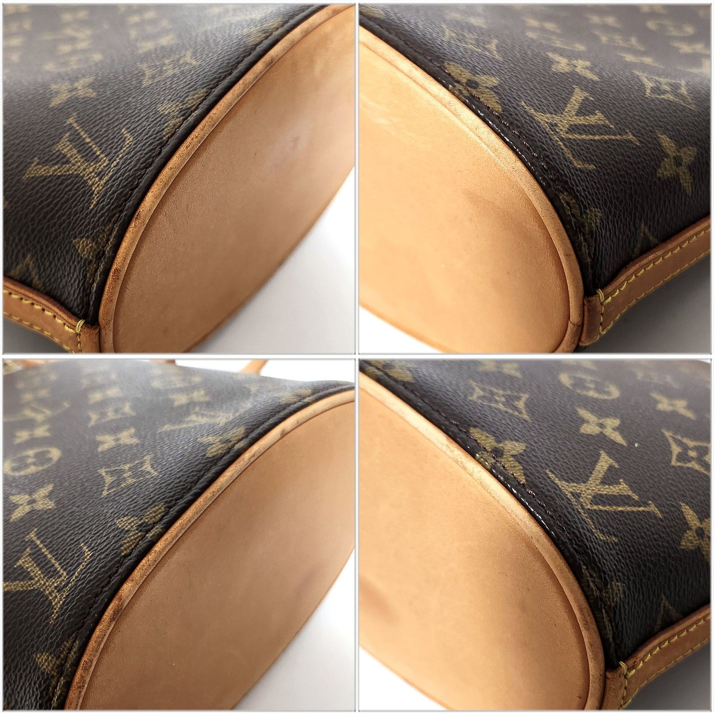 Louis Vuitton Drouot, Brown, Canvas, shoulder