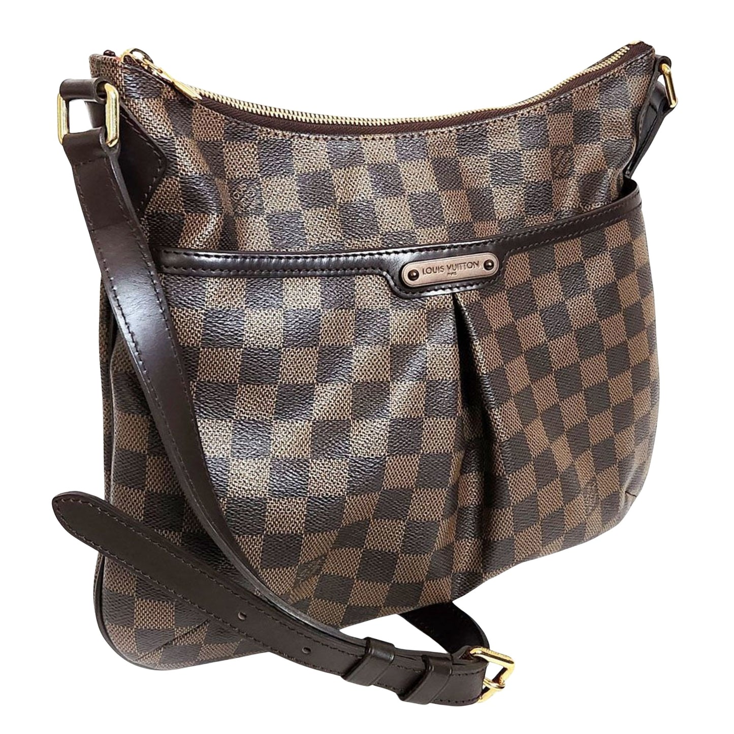 Louis Vuitton Bloomsbury, Brown, Canvas, shoulder