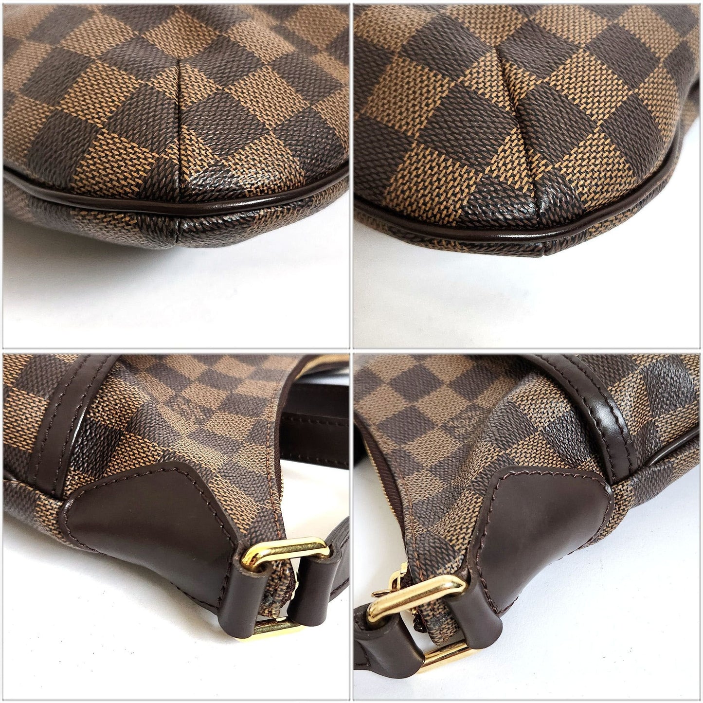 Louis Vuitton Bloomsbury, Brown, Canvas, shoulder