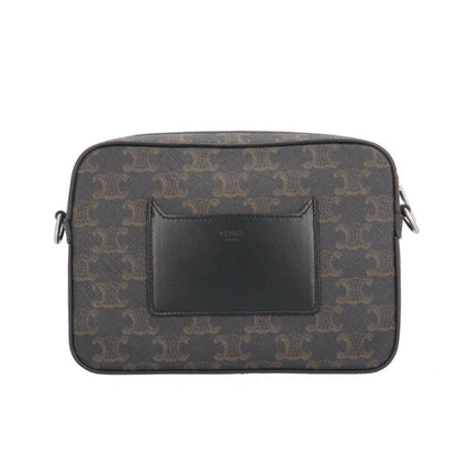 Céline Triomphe, Black, Canvas, shoulder