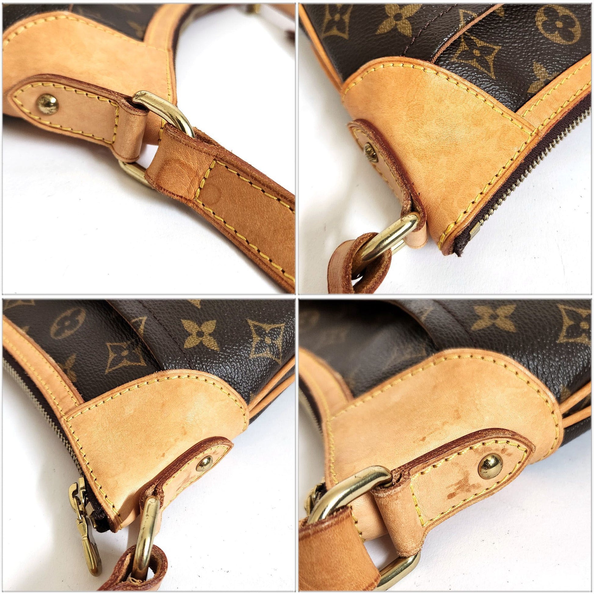 Louis Vuitton Odeon, Brown, Canvas, shoulder