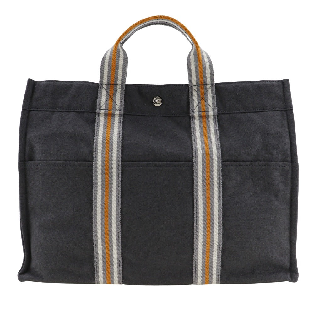 Hermès Fourre tout, Grey, Canvas, tote