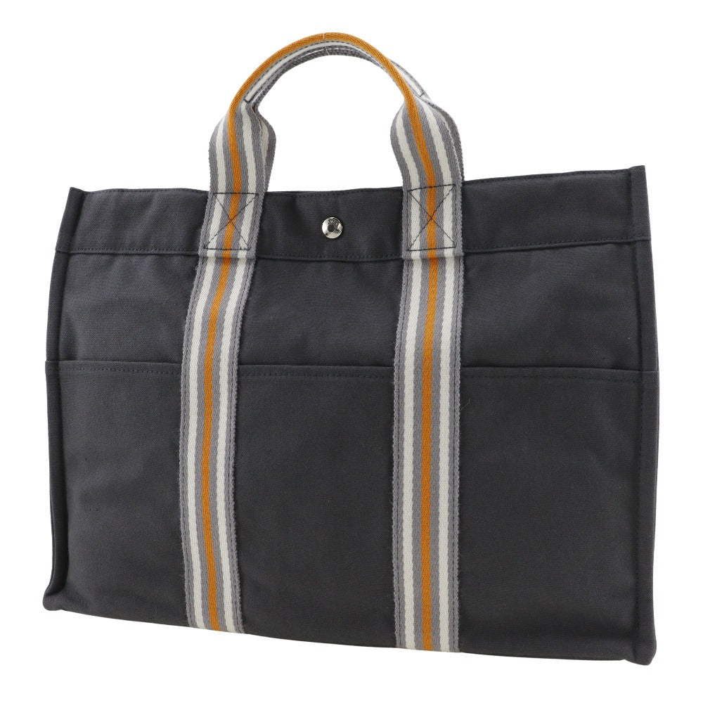 Hermès Fourre tout, Grey, Canvas, tote